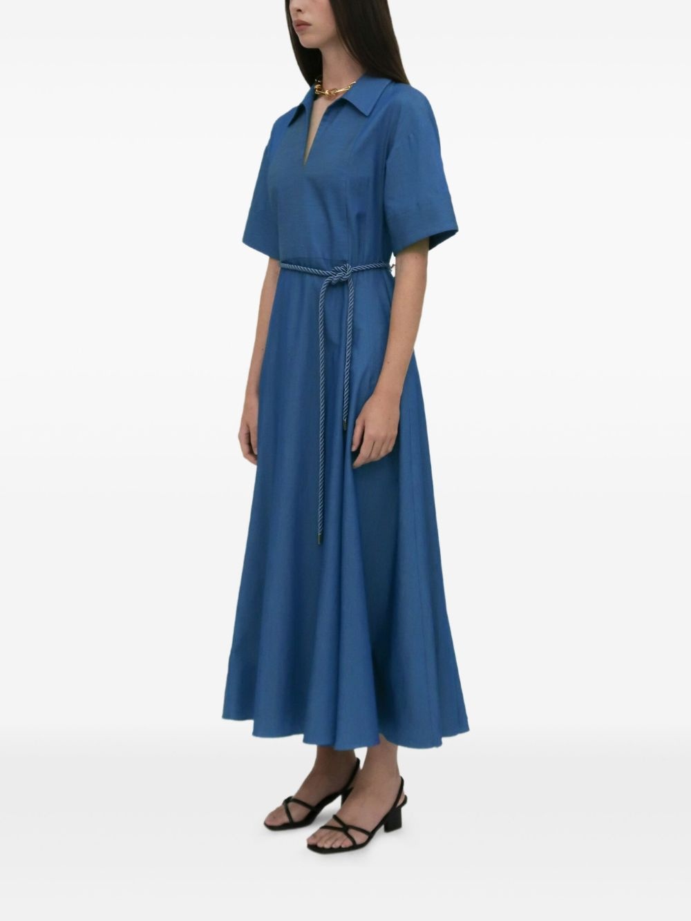 belted shirt dress - 3