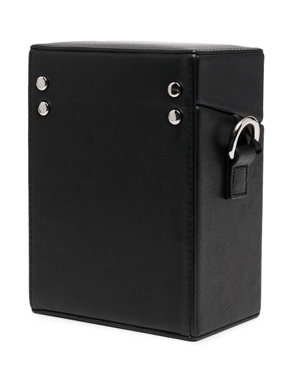 leather-box messenger bag - 3