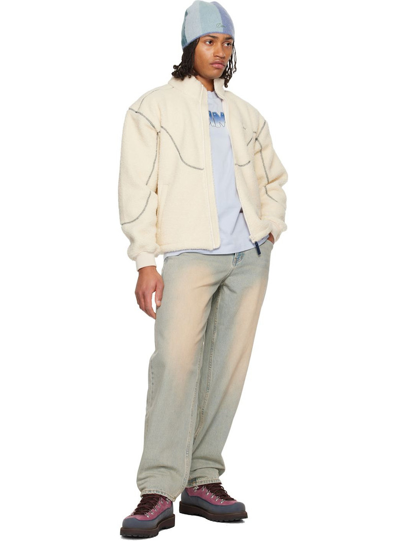 Dime Off-White Polar Fleece Sherpa Zip Jacket outlook
