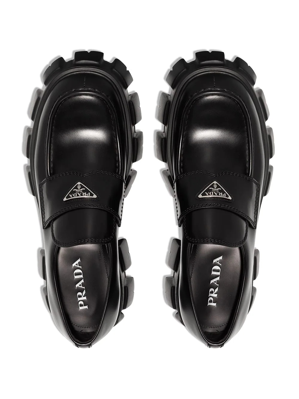 Monolith leather loafers - 4