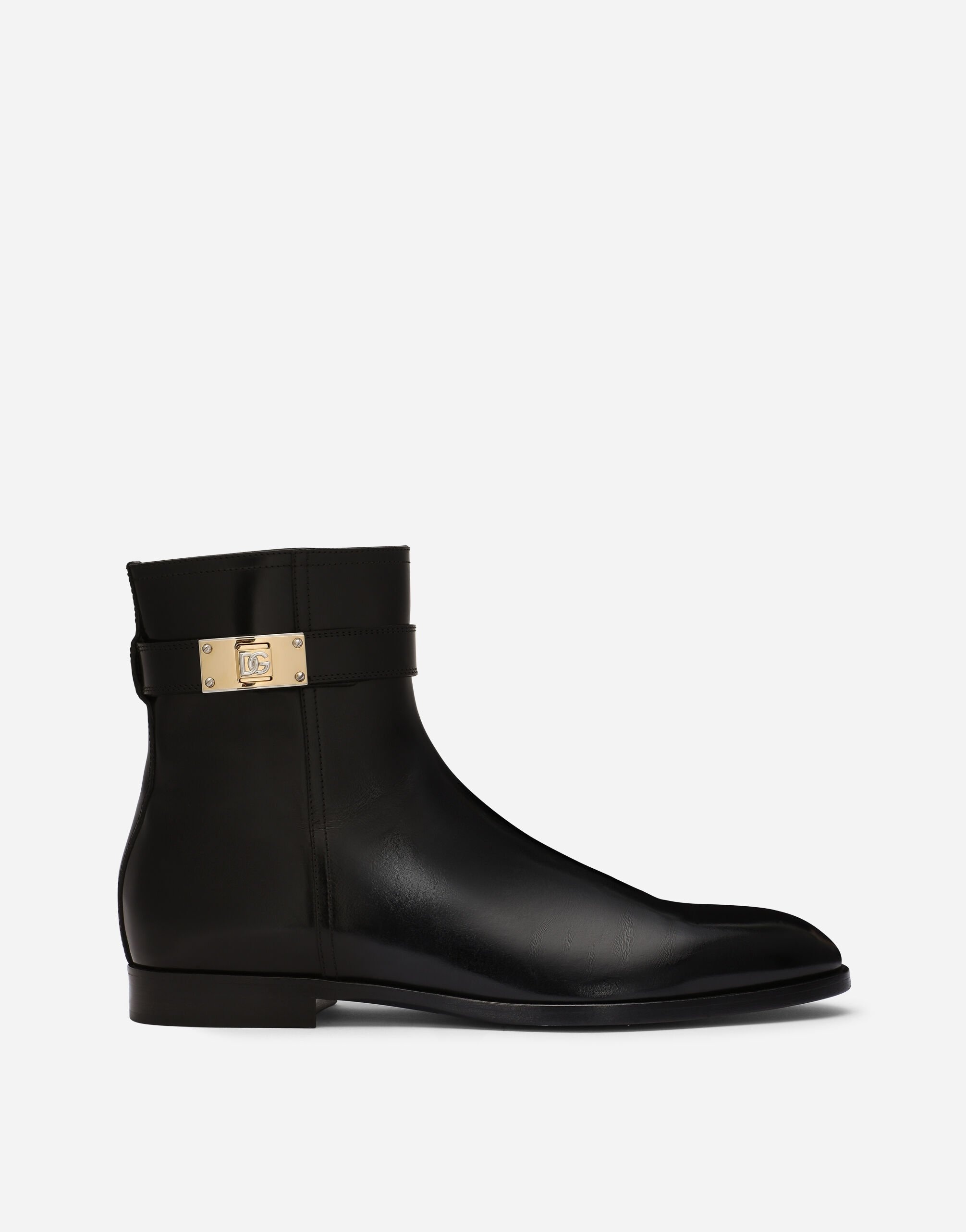 Brushed calfskin ankle boots - 1