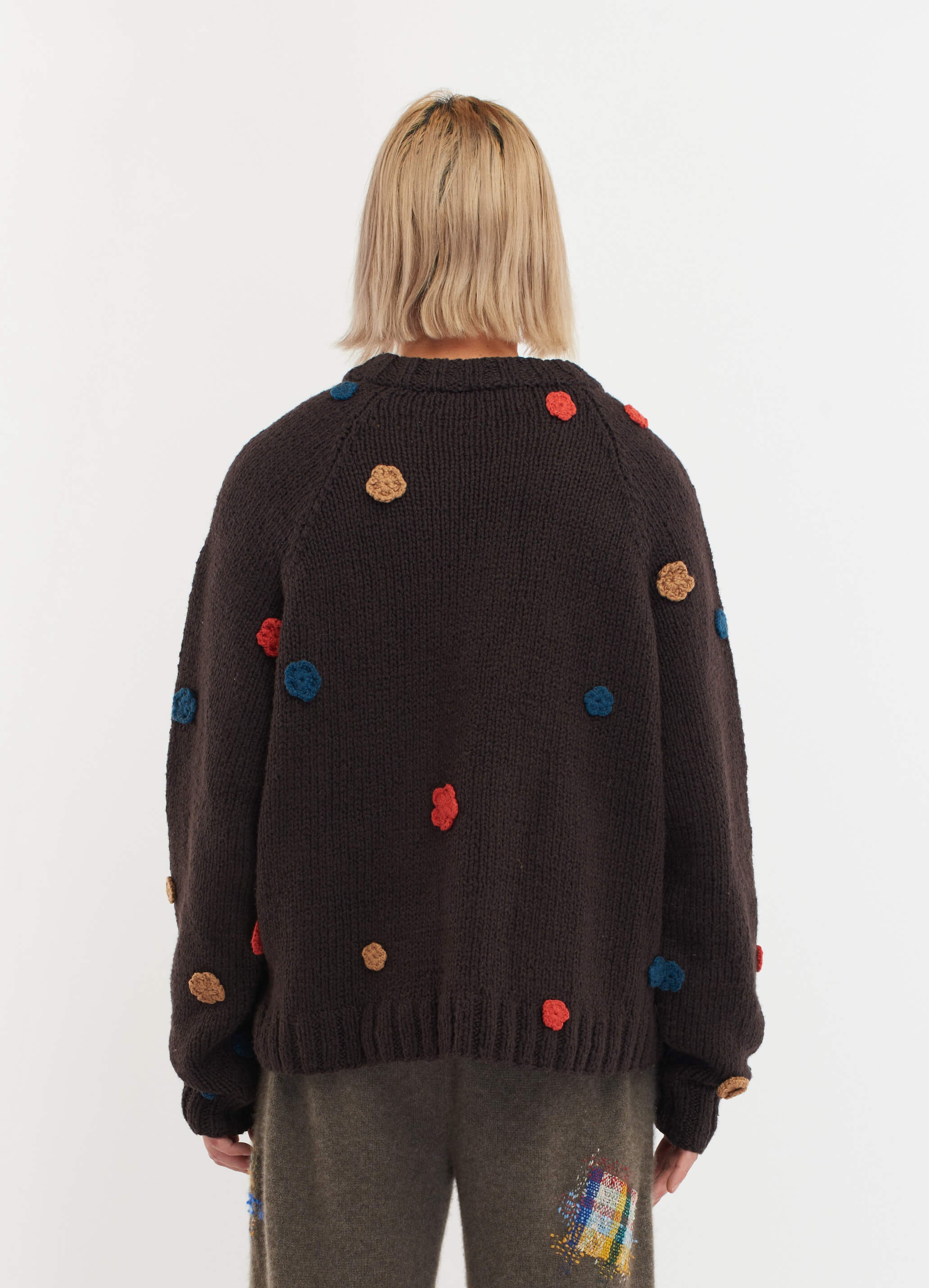 MIN FLOWERED OVERSIZED CREW - 5