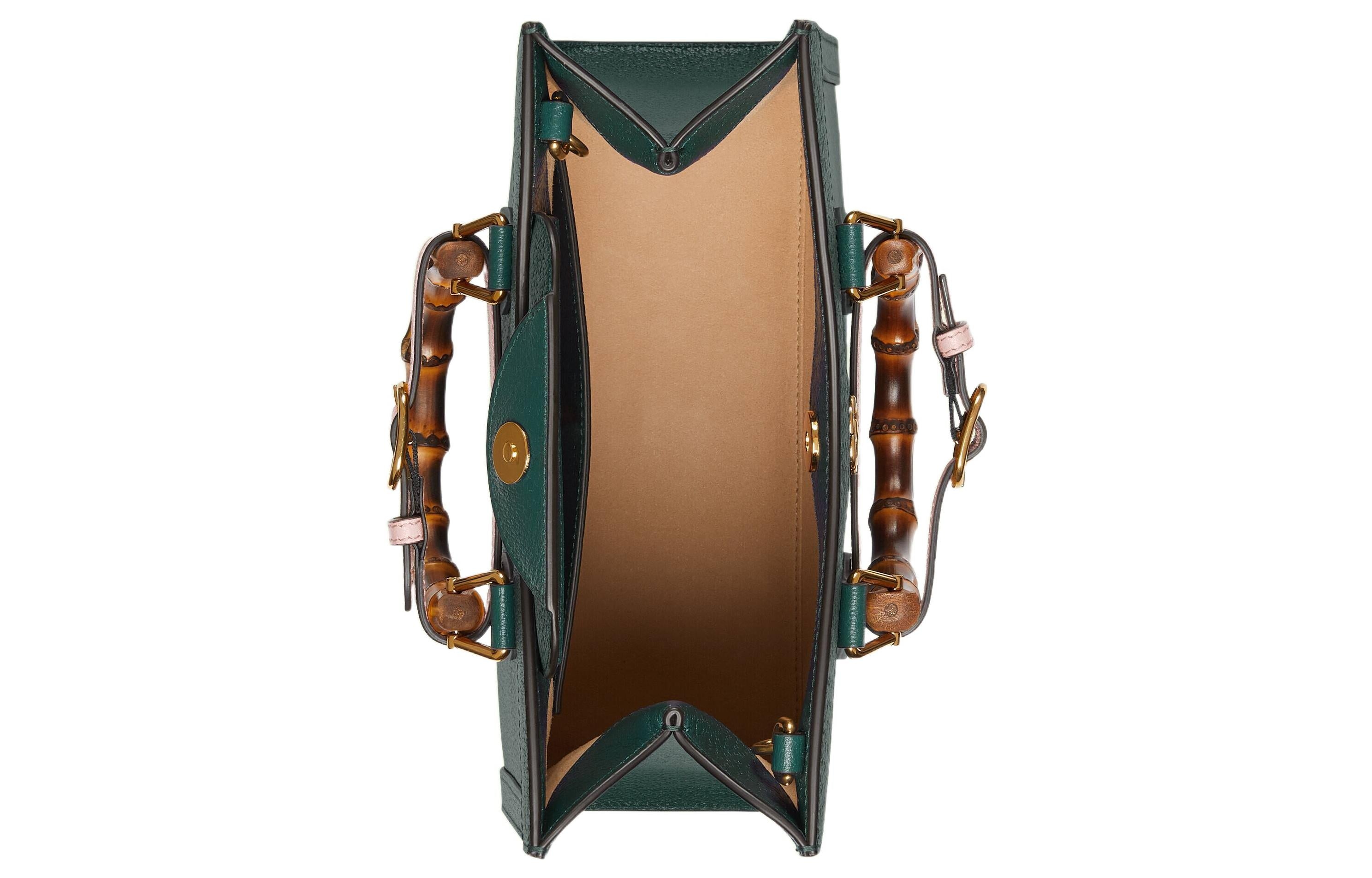 (WMNS) Gucci Diana Small Tote Bag 'Dark Green' 702721-U3ZDT-3670 - 8
