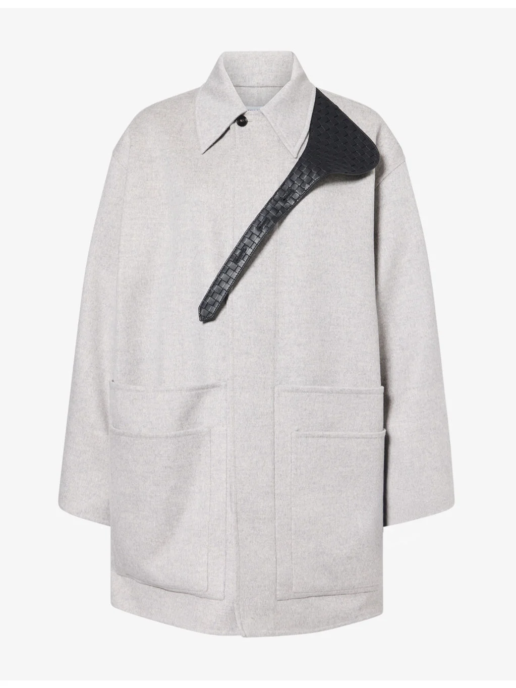 Oversized Wool and Cashmere-Blend Coat - 1
