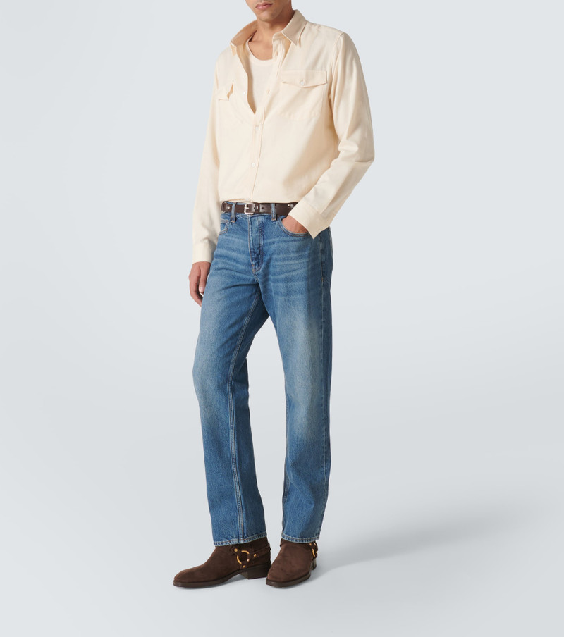 FRAME Cotton and wool shirt outlook