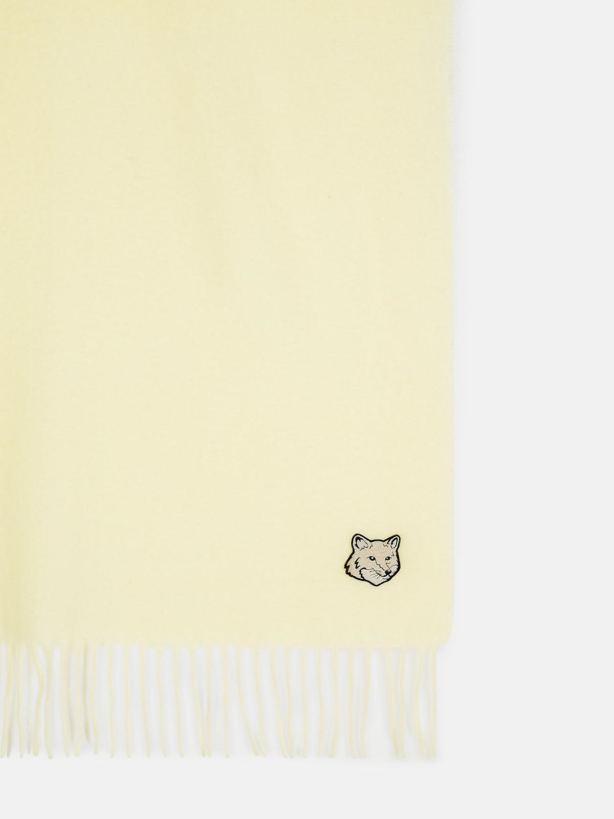 'BOLD FOX' IVORY VIRGIN WOOL SCARF - 3