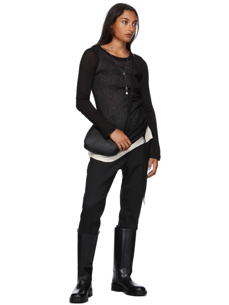 Ann Demeulemeester Leather Stein Boots outlook