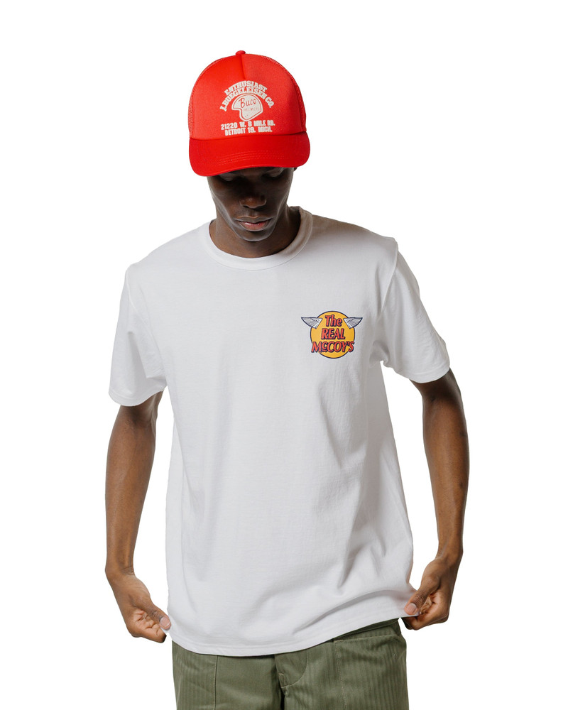 The Real McCoys MC24004 Logo Tee S/S White outlook