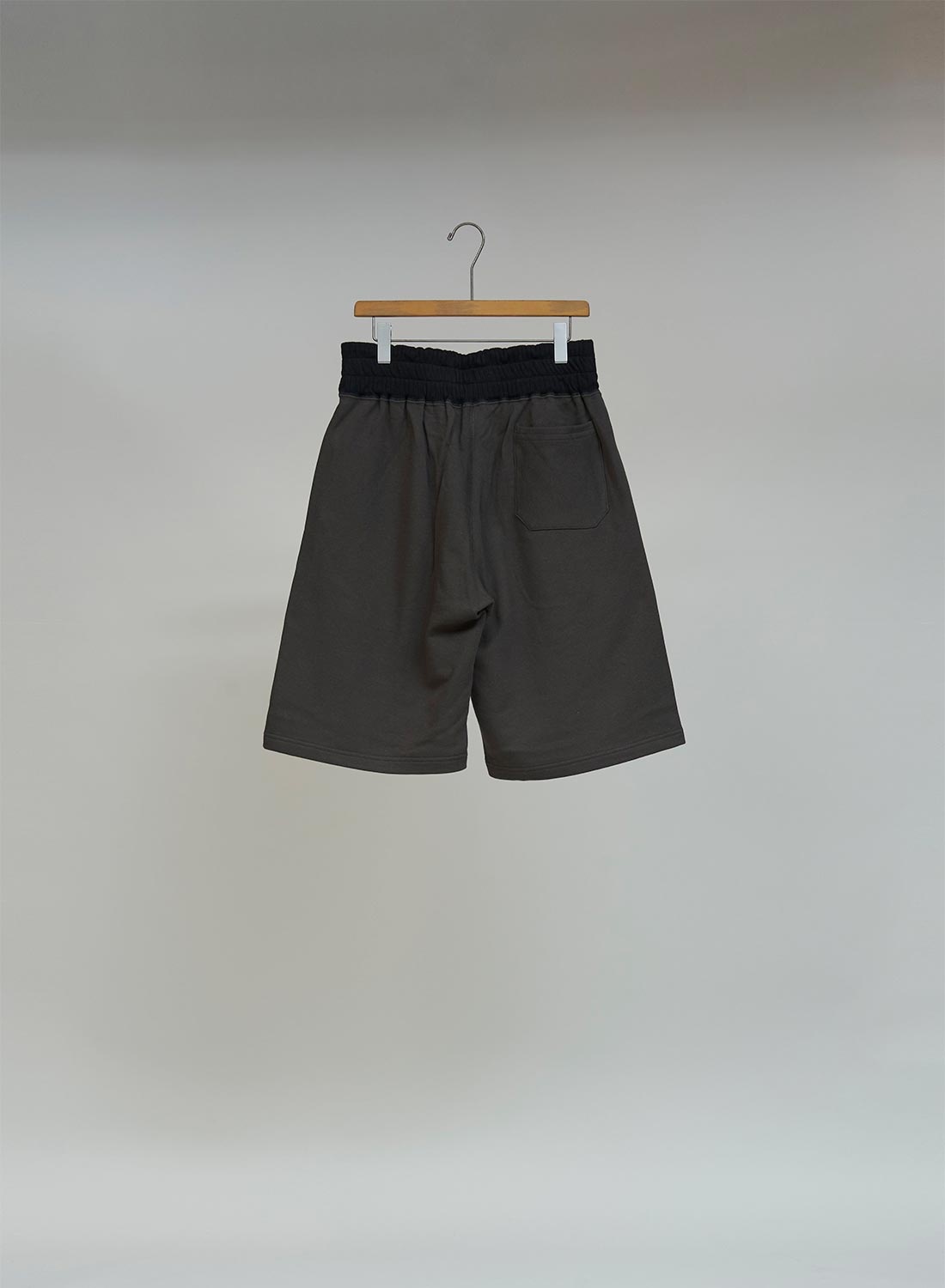 French Terry Sweat Short in Charcoal Grey - 2
