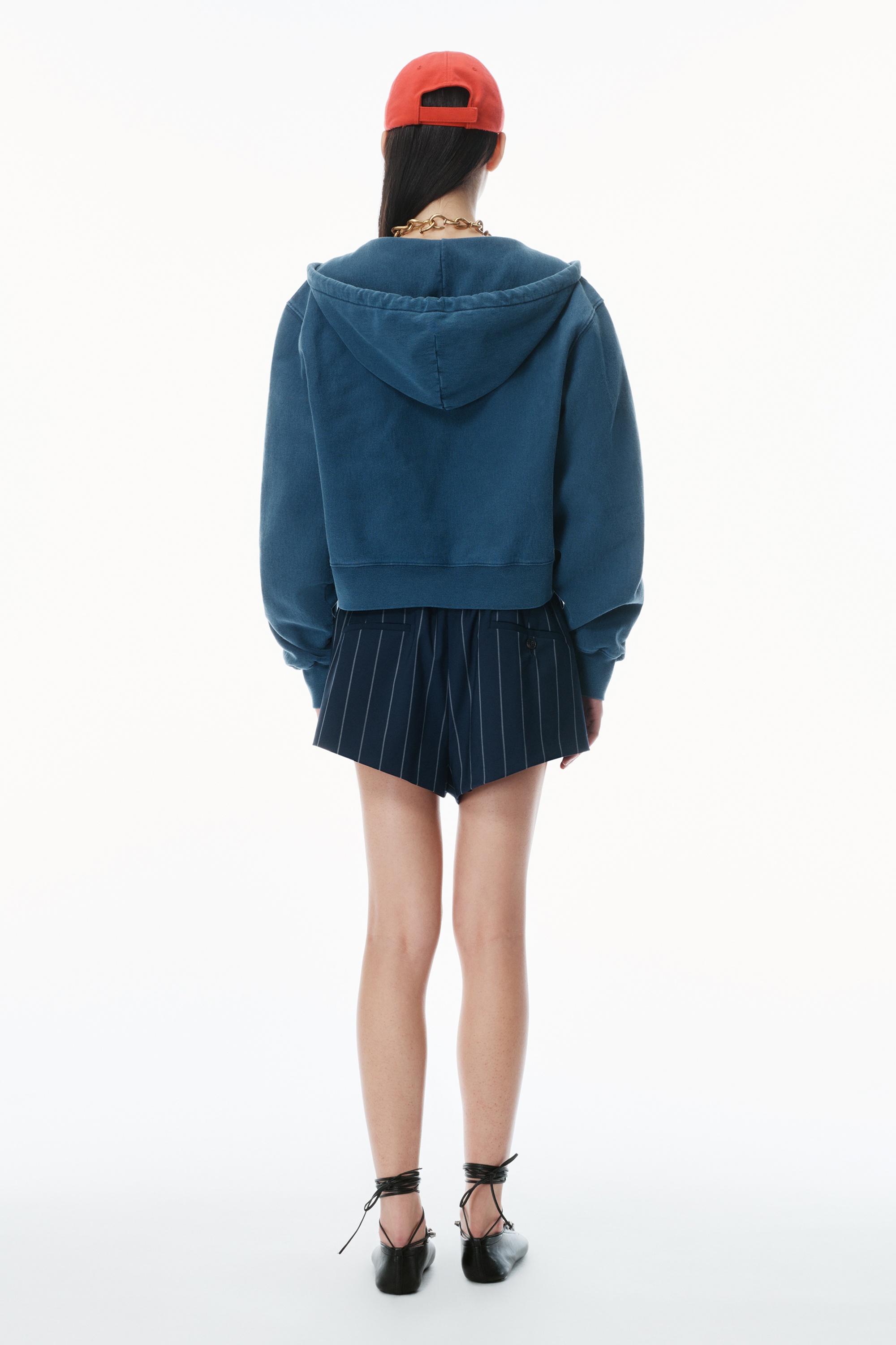 Distressed Cotton Hoodie - 4