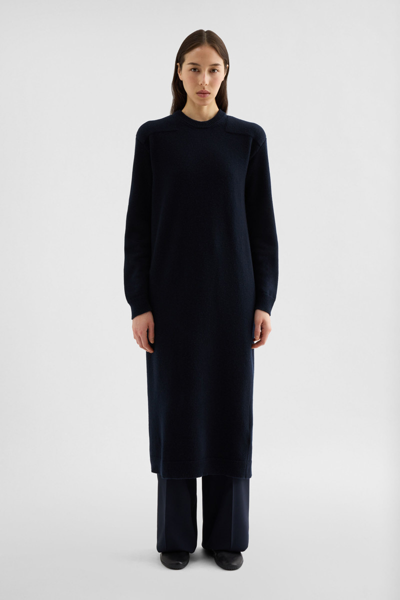 Wool Crew-Neck Dress 6