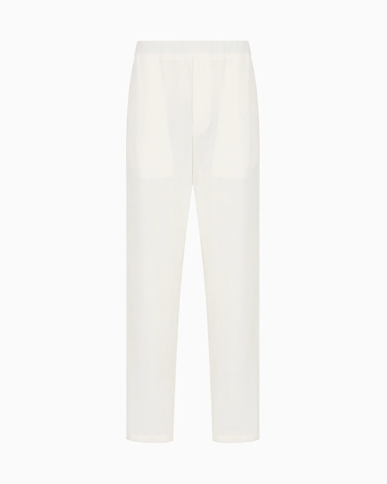 Technical waffle flat-front trousers - 1