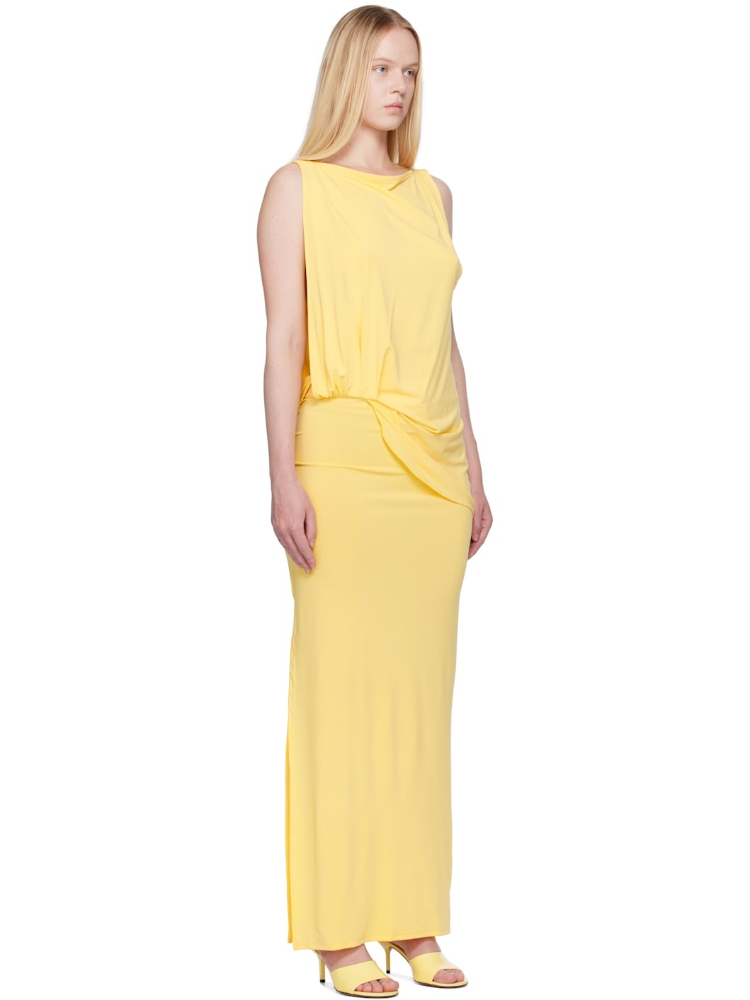 Yellow La Croisière 'The Peplo' Maxi Dress - 2