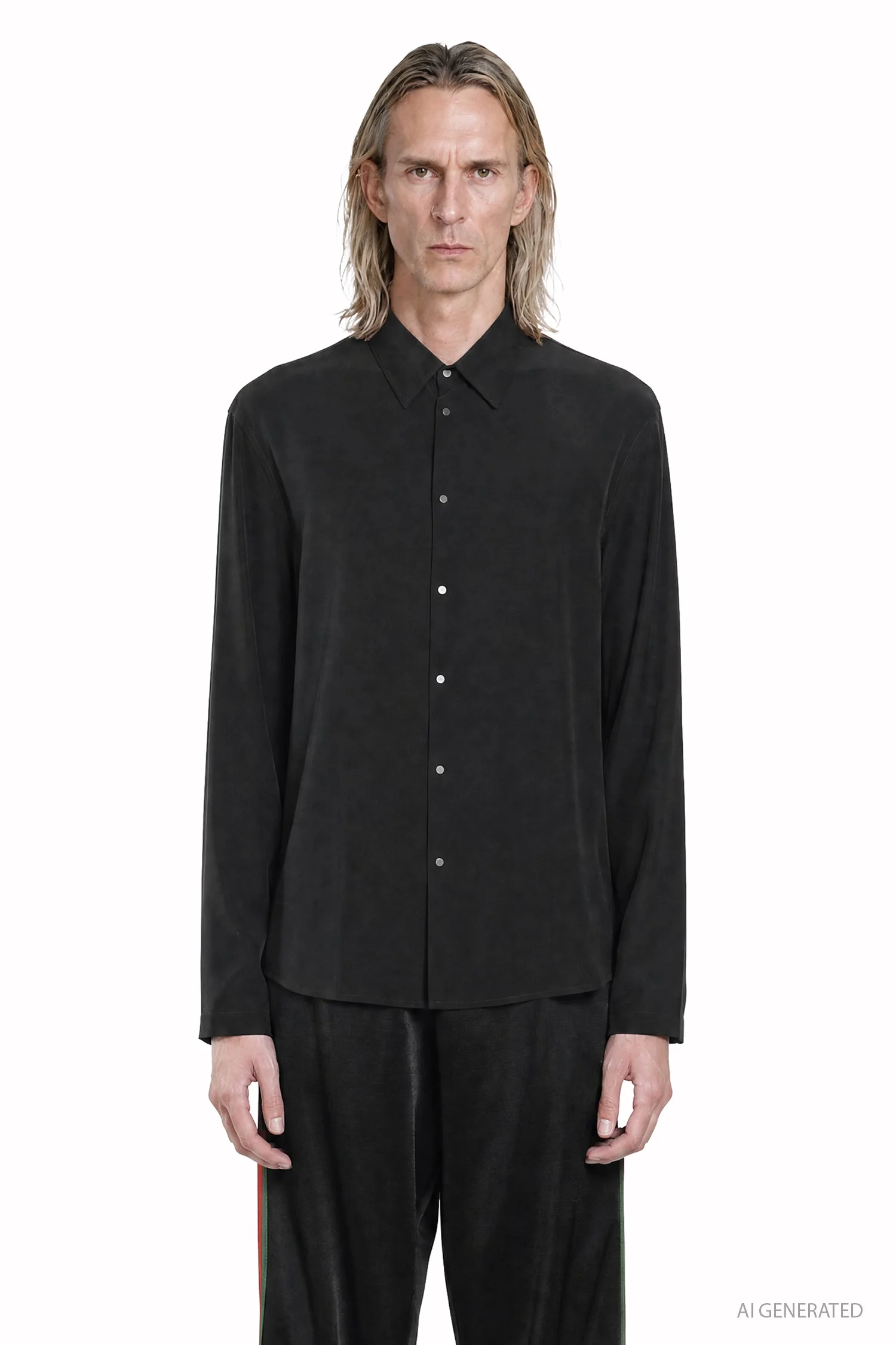 Silk Crepe De Chine Shirt - 1