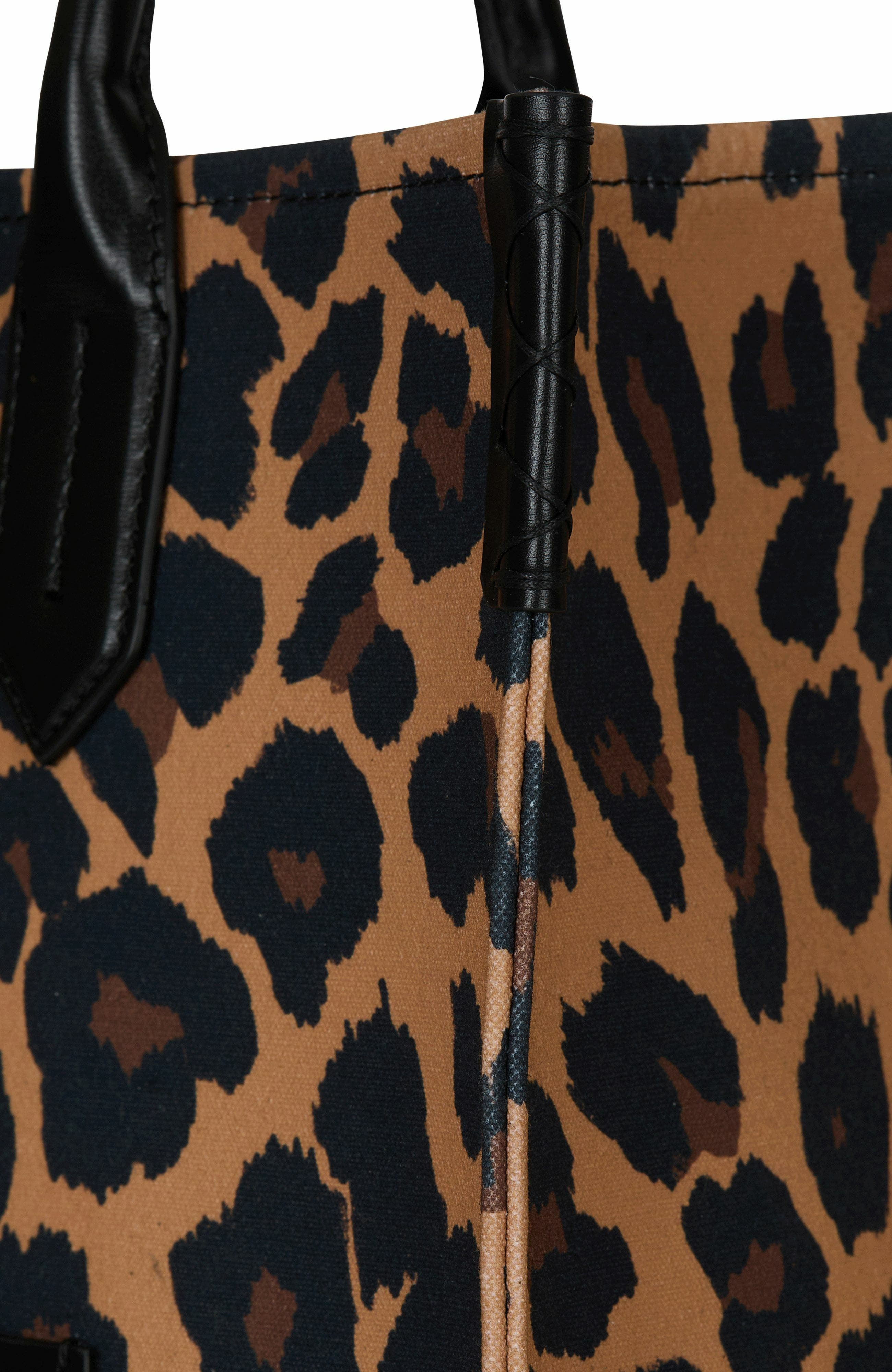 Balmain B-Army 36 leopard print tote bag in Brown at Nordstrom - 6