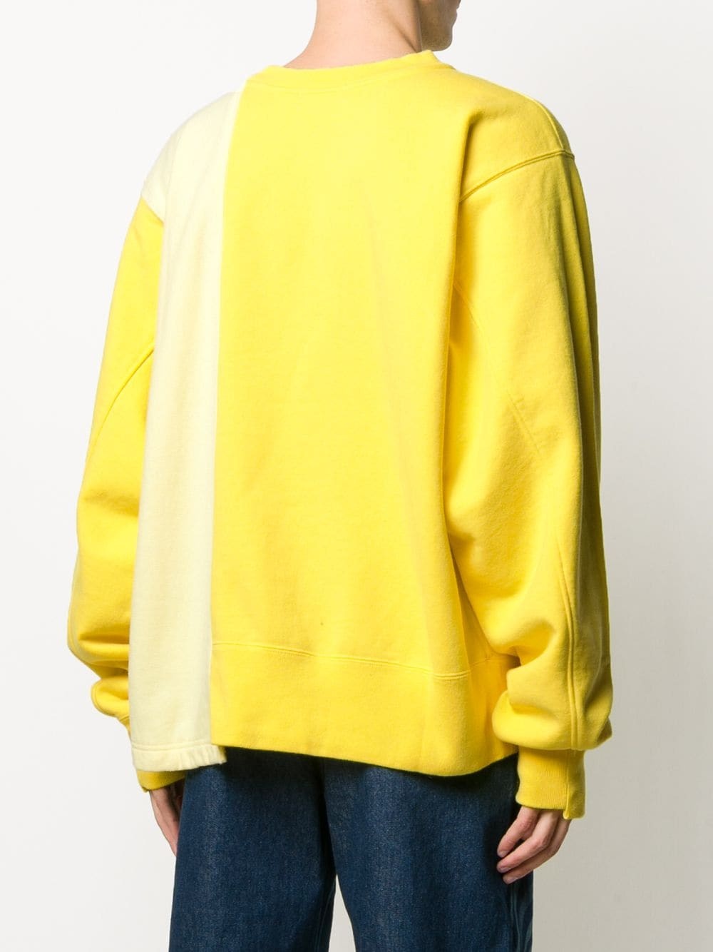 contrast-panel sweatshirt - 5