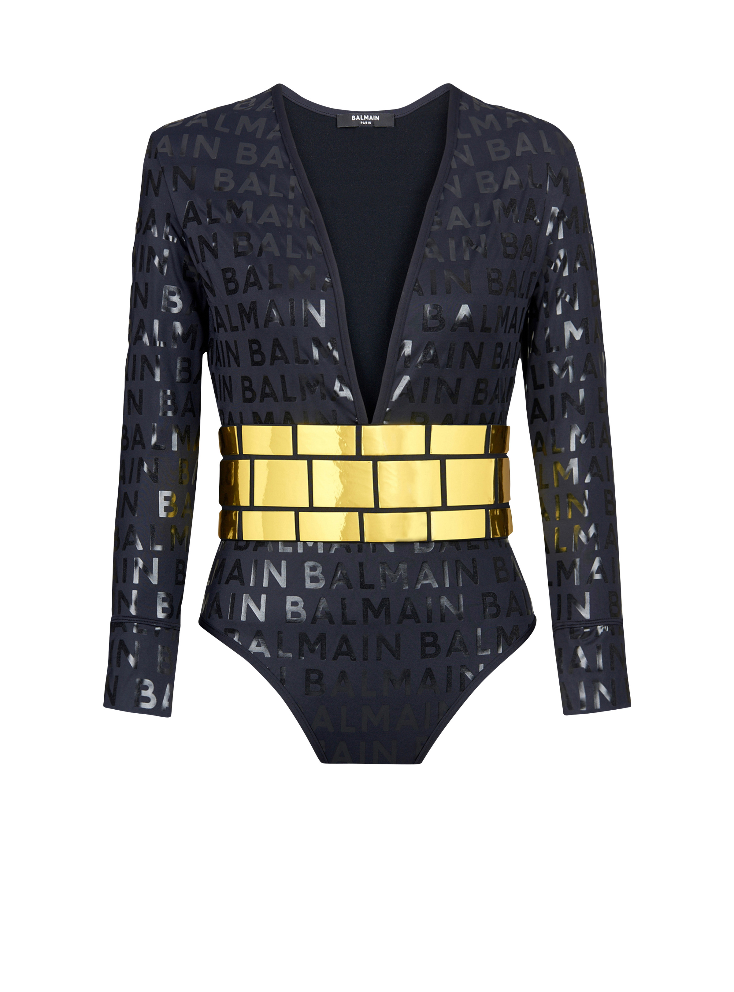 Balmain logo swimsuit - 1