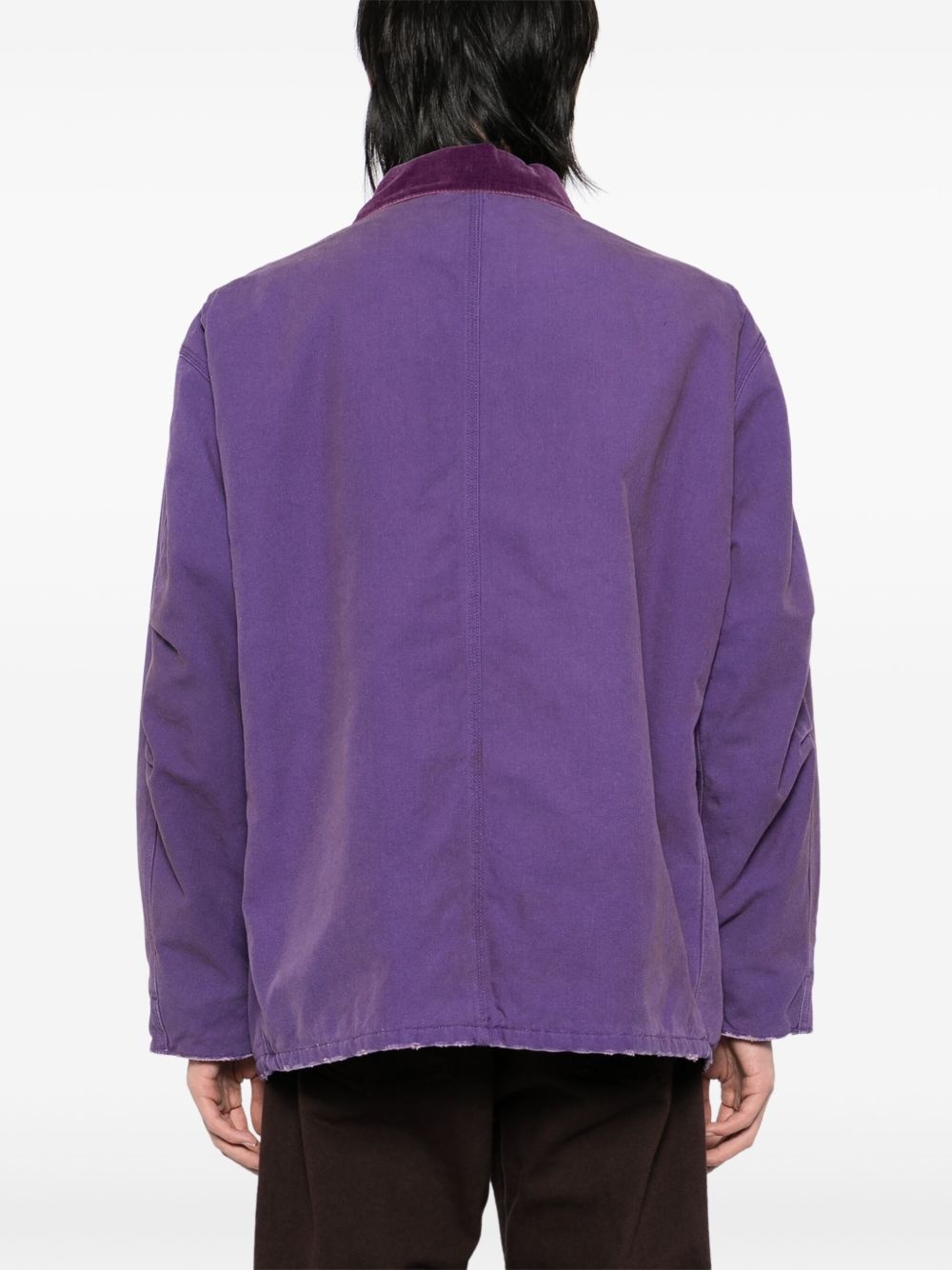 logo-patch padded jacket - 4