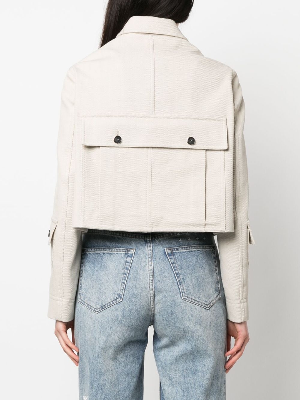 multi-pocket cropped jacket - 4