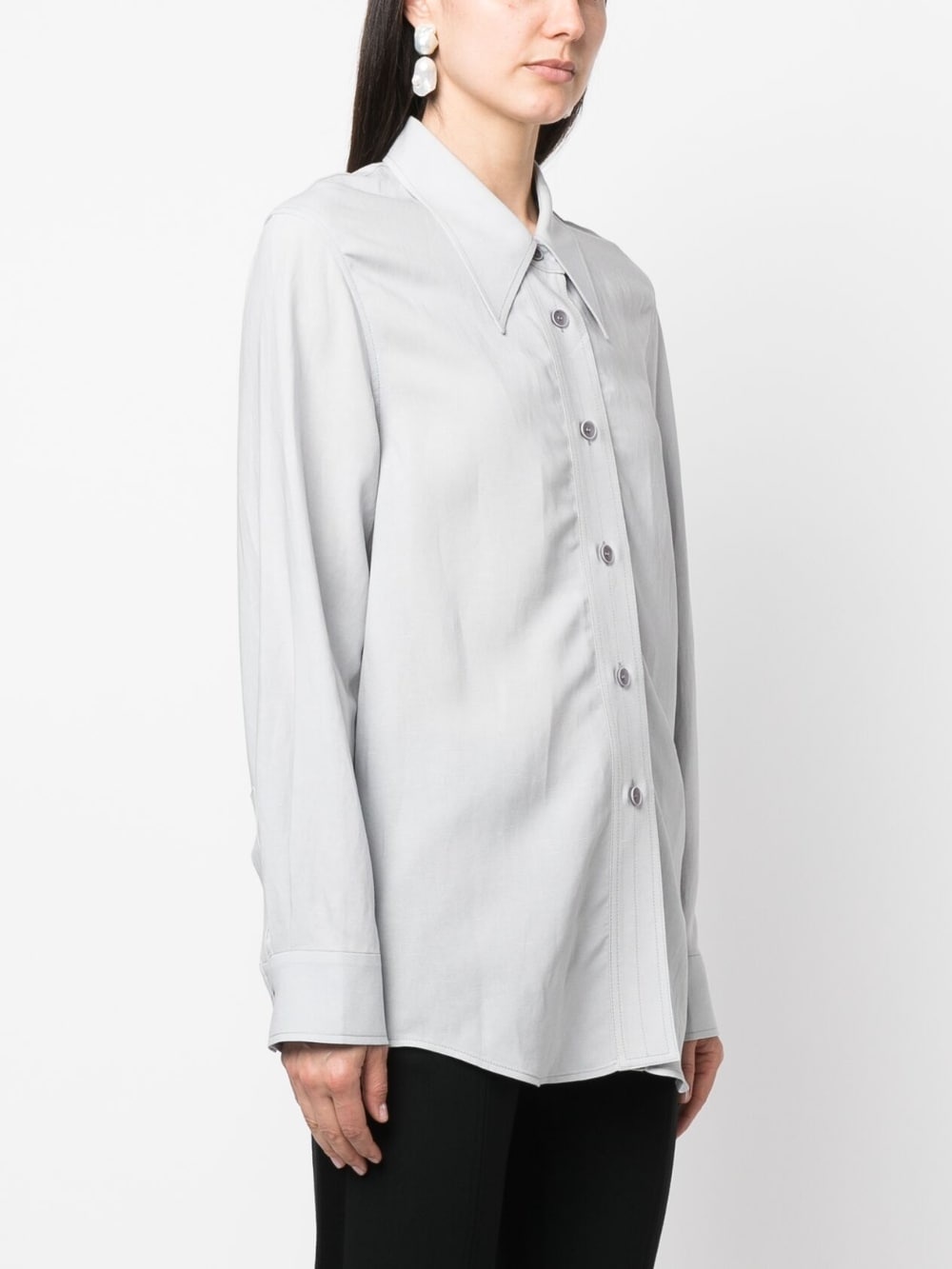 long-sleeve buttoned shirt - 3