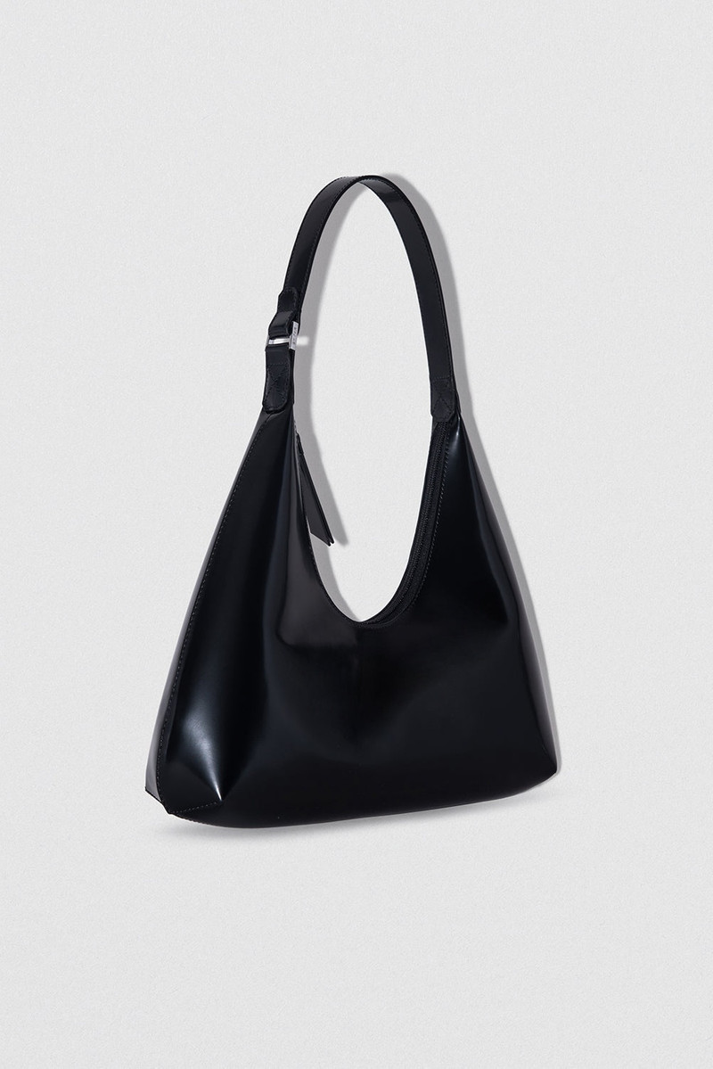 BY FAR AMBER BLACK SEMI PATENT LEATHER outlook