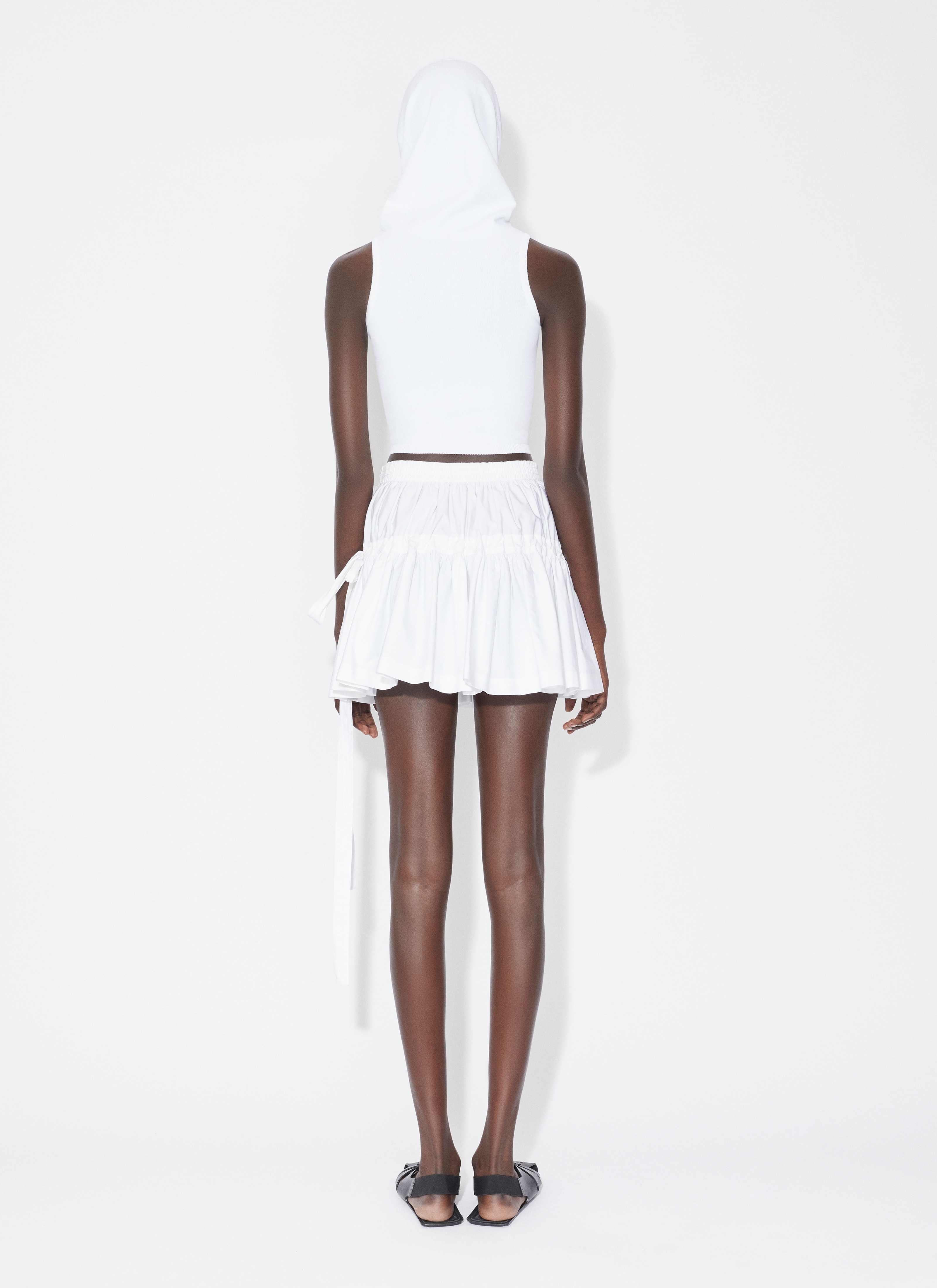 SKATER SKIRT IN COTTON POPLIN - 3