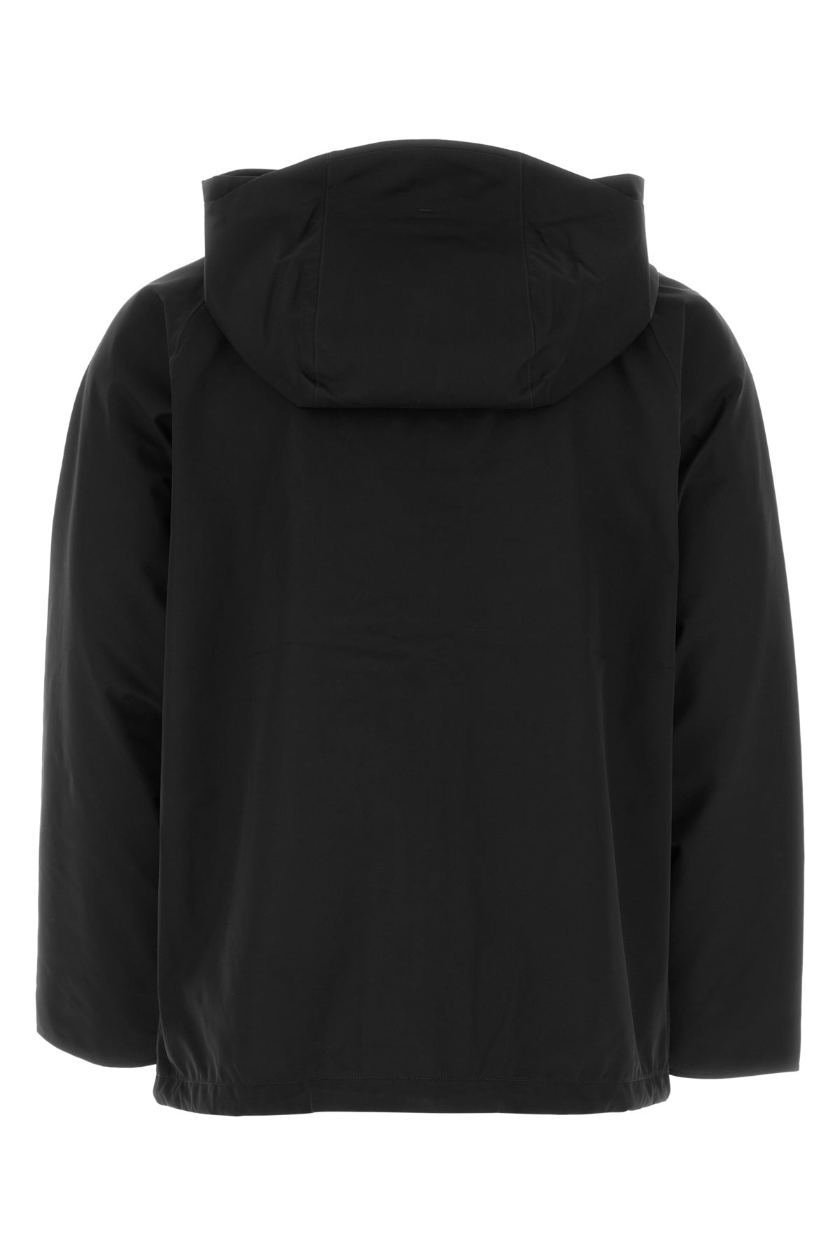 Black polyester raincoat - 2