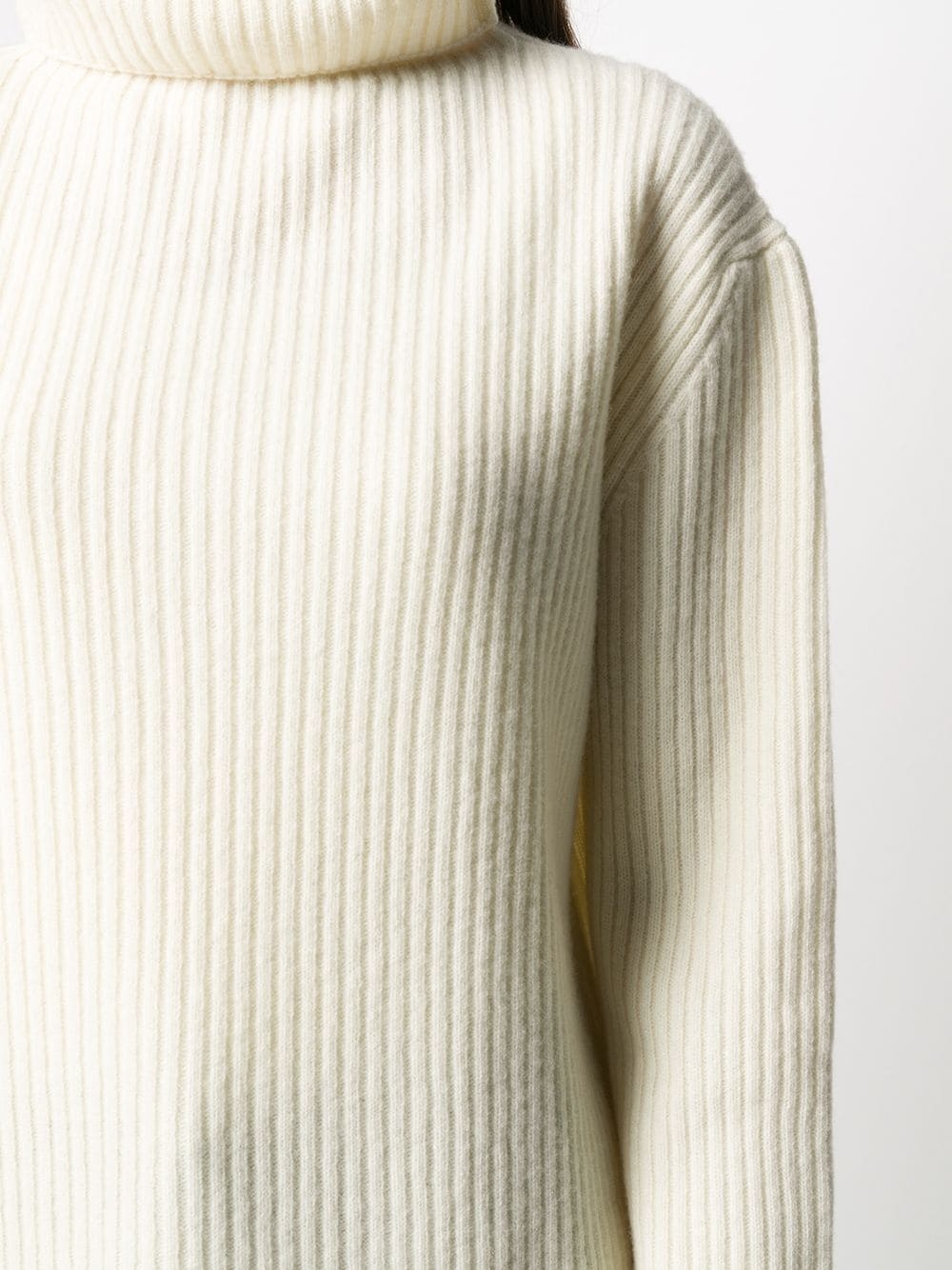 ribbed-knit virgin wool jumper - 5