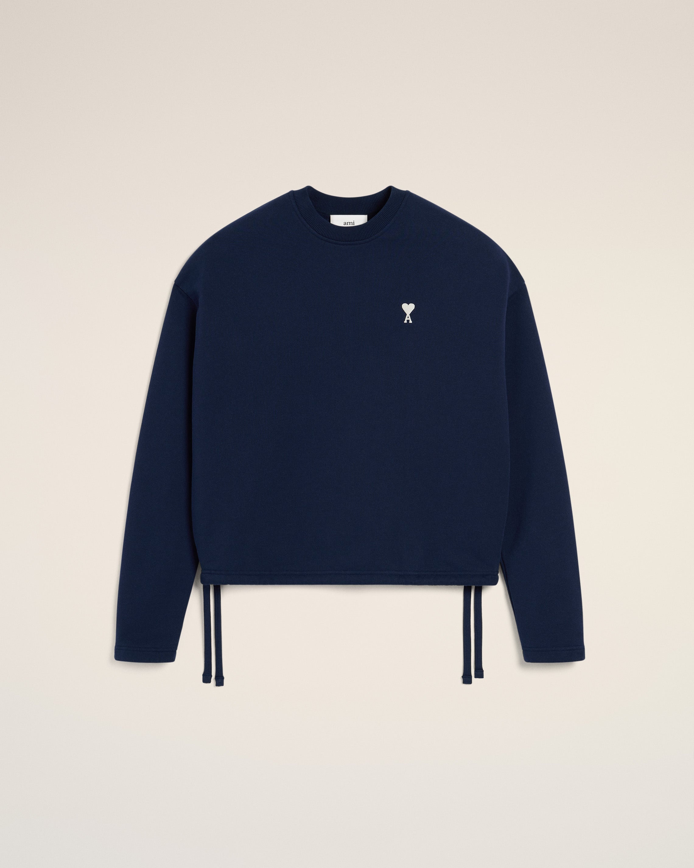 NAVY COTTON AMI DE COEUR SWEATSHIRT - 2
