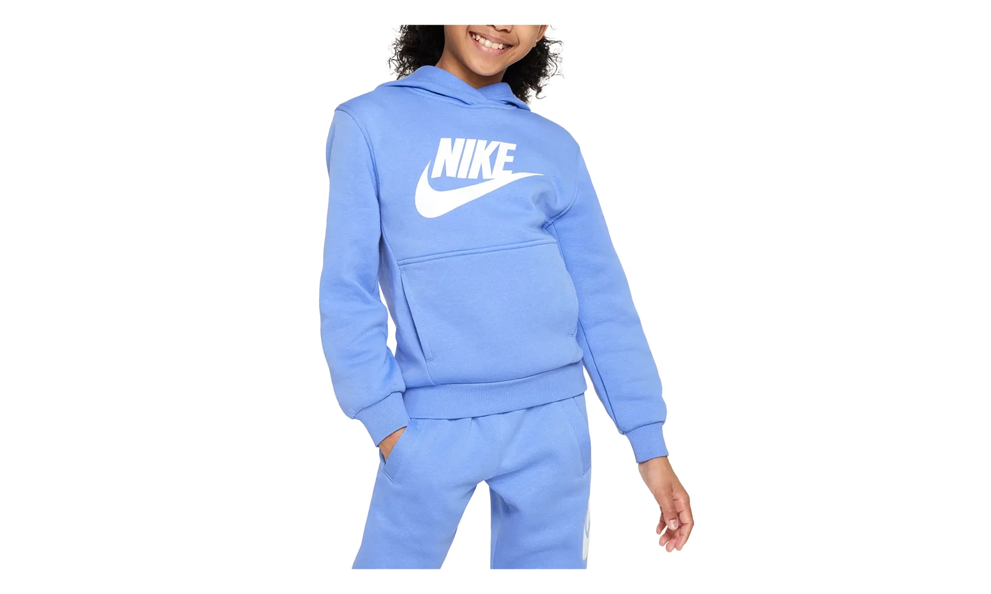 Sportswear Club Fleece Hoodie GS "Polar / White" FD2988 450 - 1