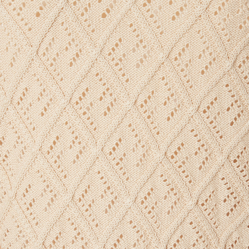 Cardigan Beige cotton Argyle cardigan 4
