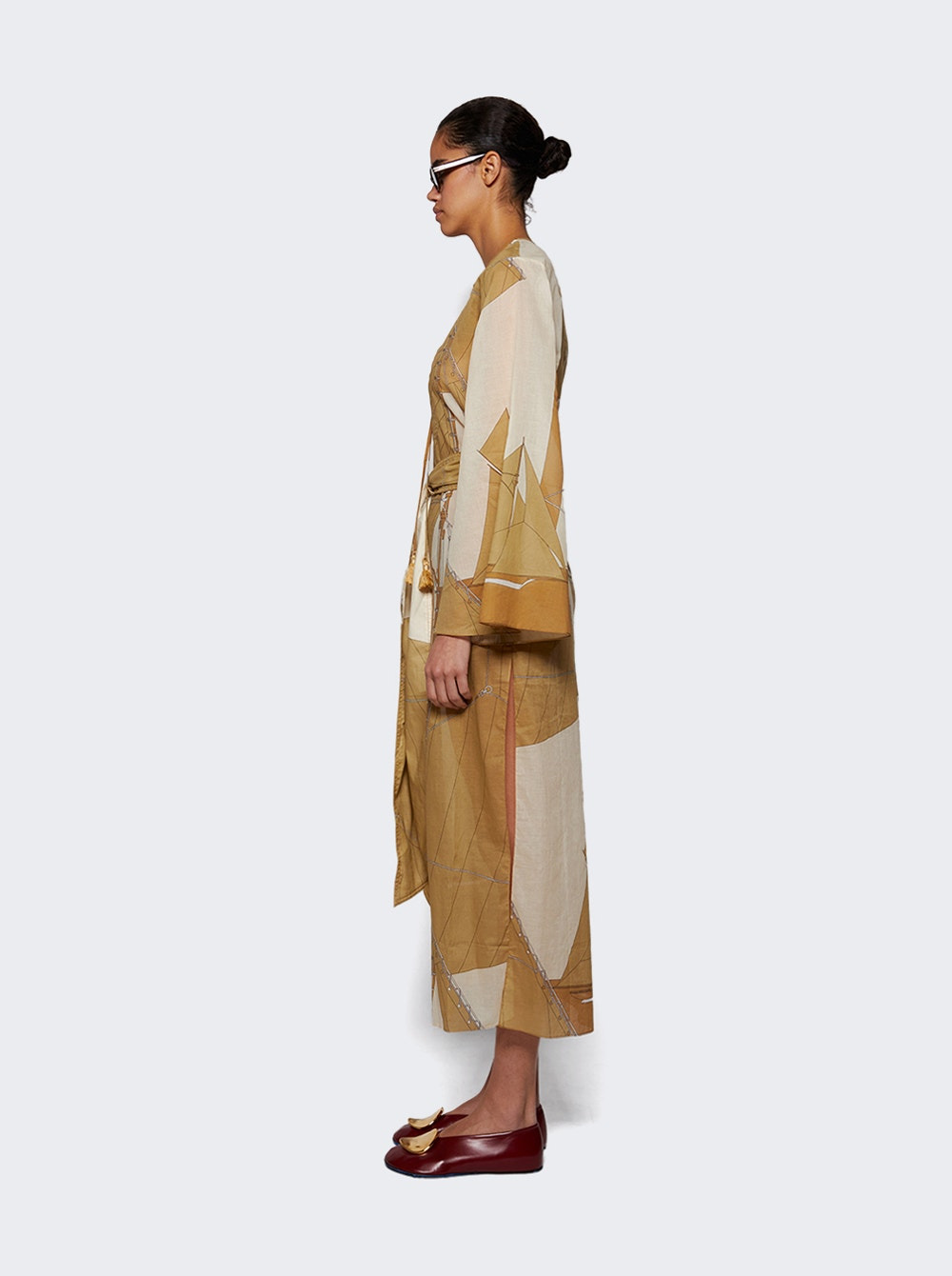Aqua Cruiser Tunic Dress Sand And Ecru - 4