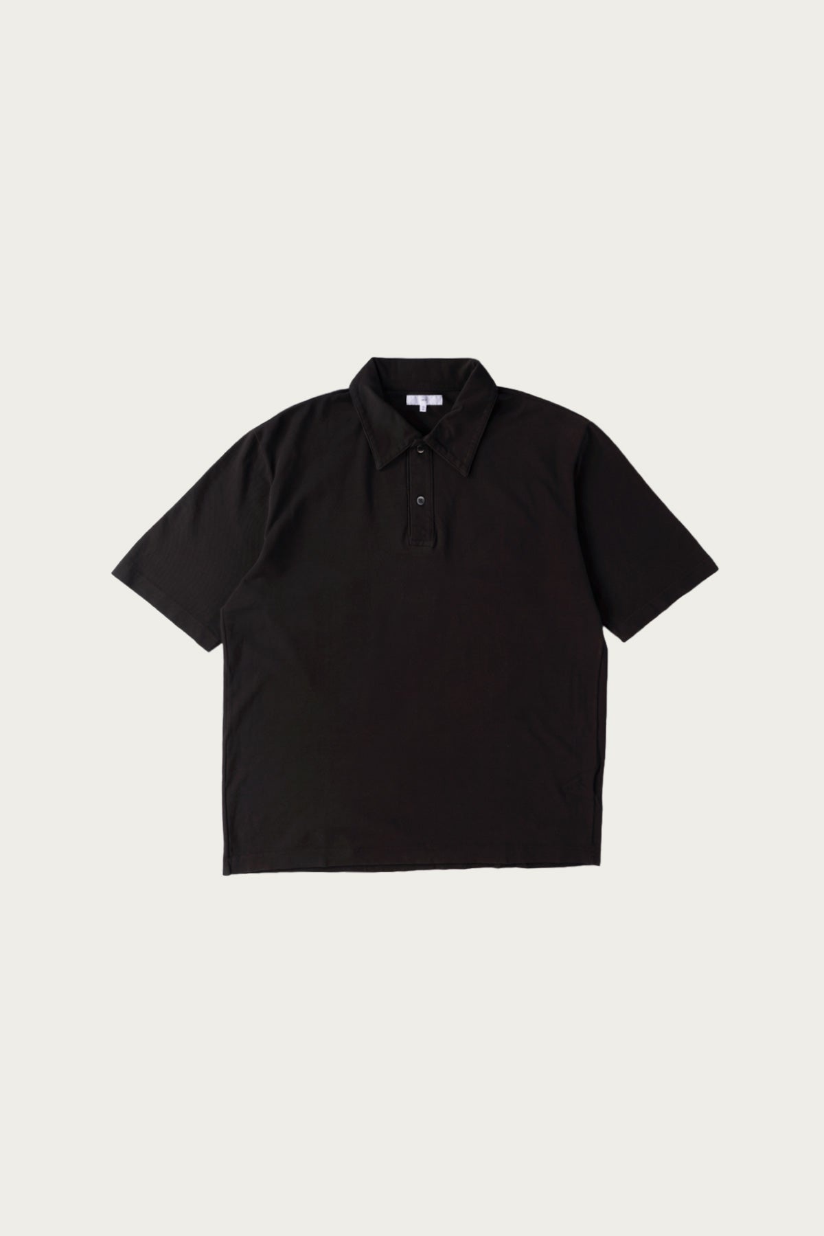 Pique Two Button Polo - Black Pine - 1