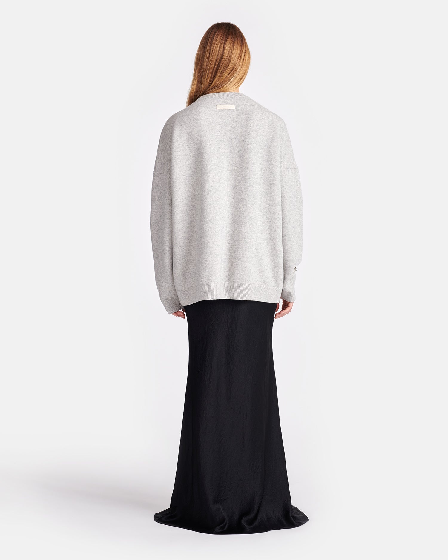 Crinkled-Satin Maxi Skirt - 3