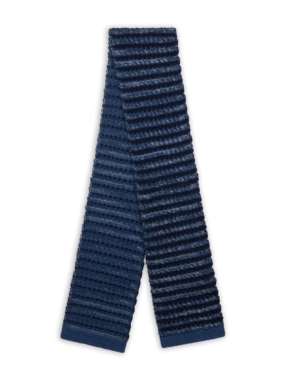 striped textured scarf - 1