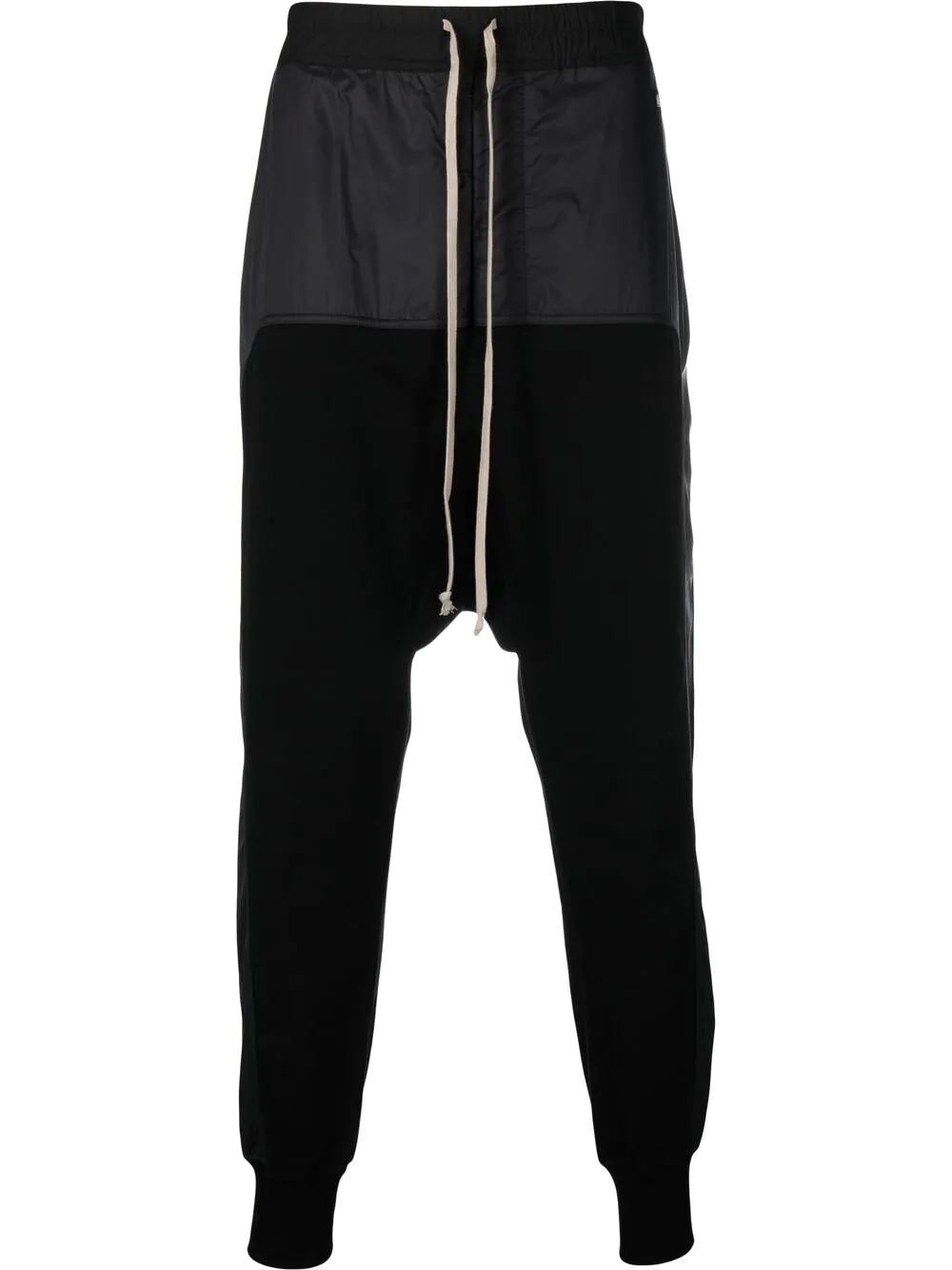 drawstring drop-crotch trousers - 1