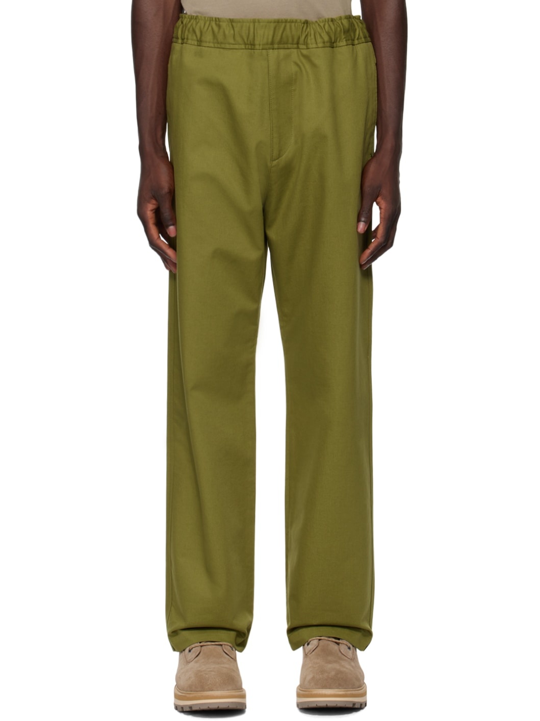 Khaki Patch Trousers - 1