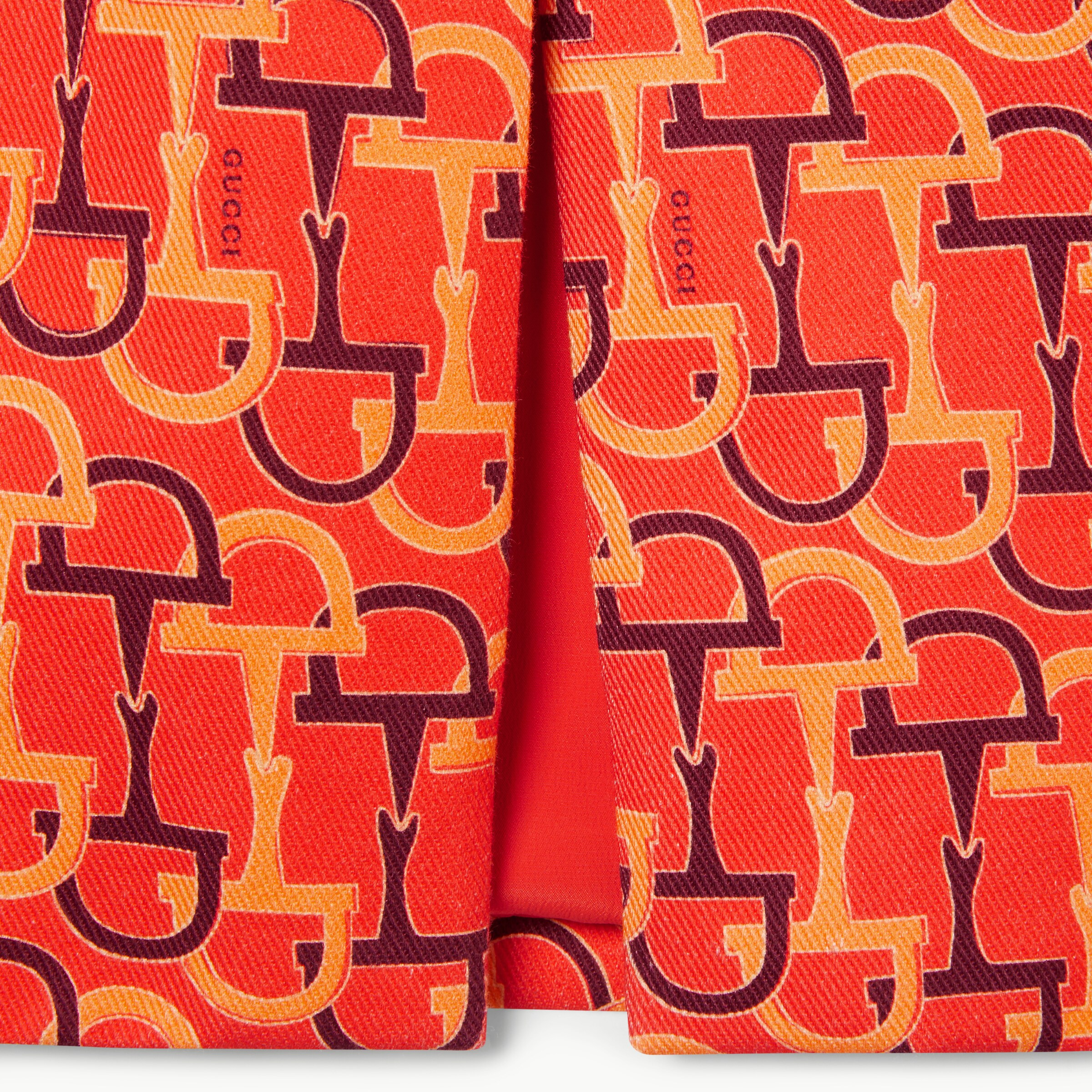 Printed cotton mid-length skirt - 6