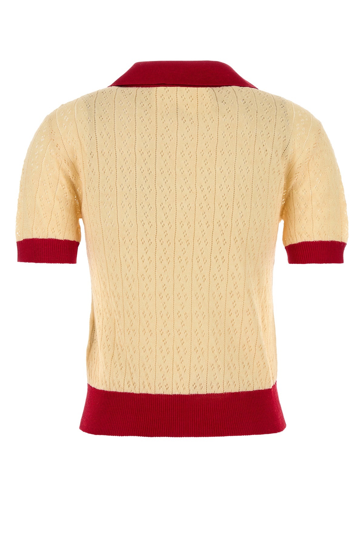 Two-tone linen blend polo shirt - 2