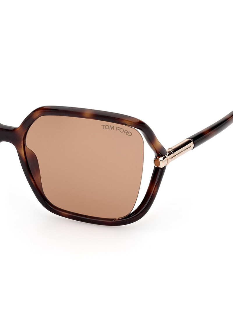 tortoiseshell oversize-frame sunglasses 3