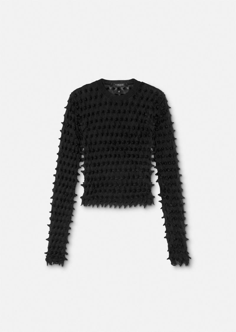 Spiked Textured Sweater 1