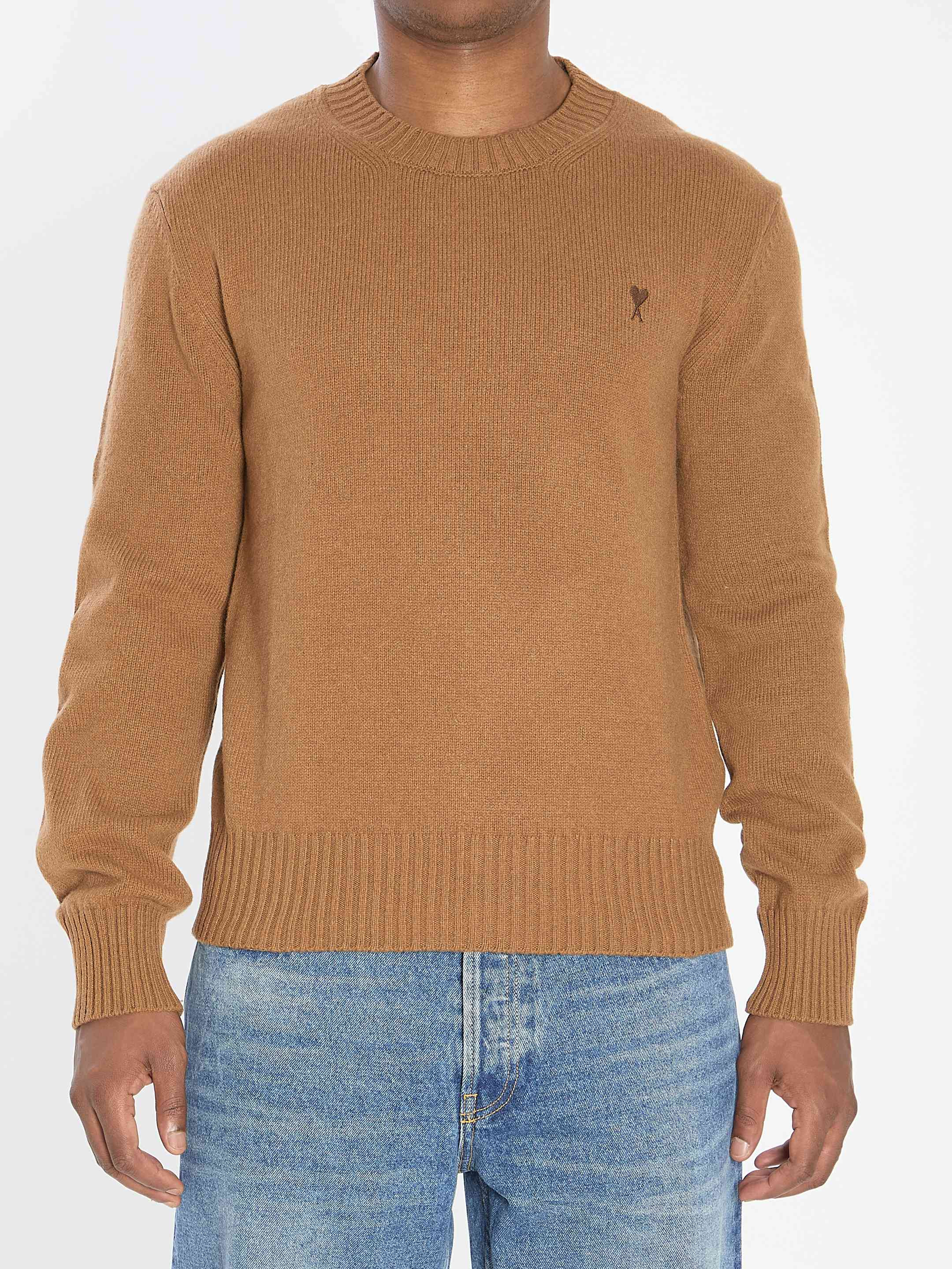 Ami Paris Men Ami De Coeur Crew Neck Sweater - 1
