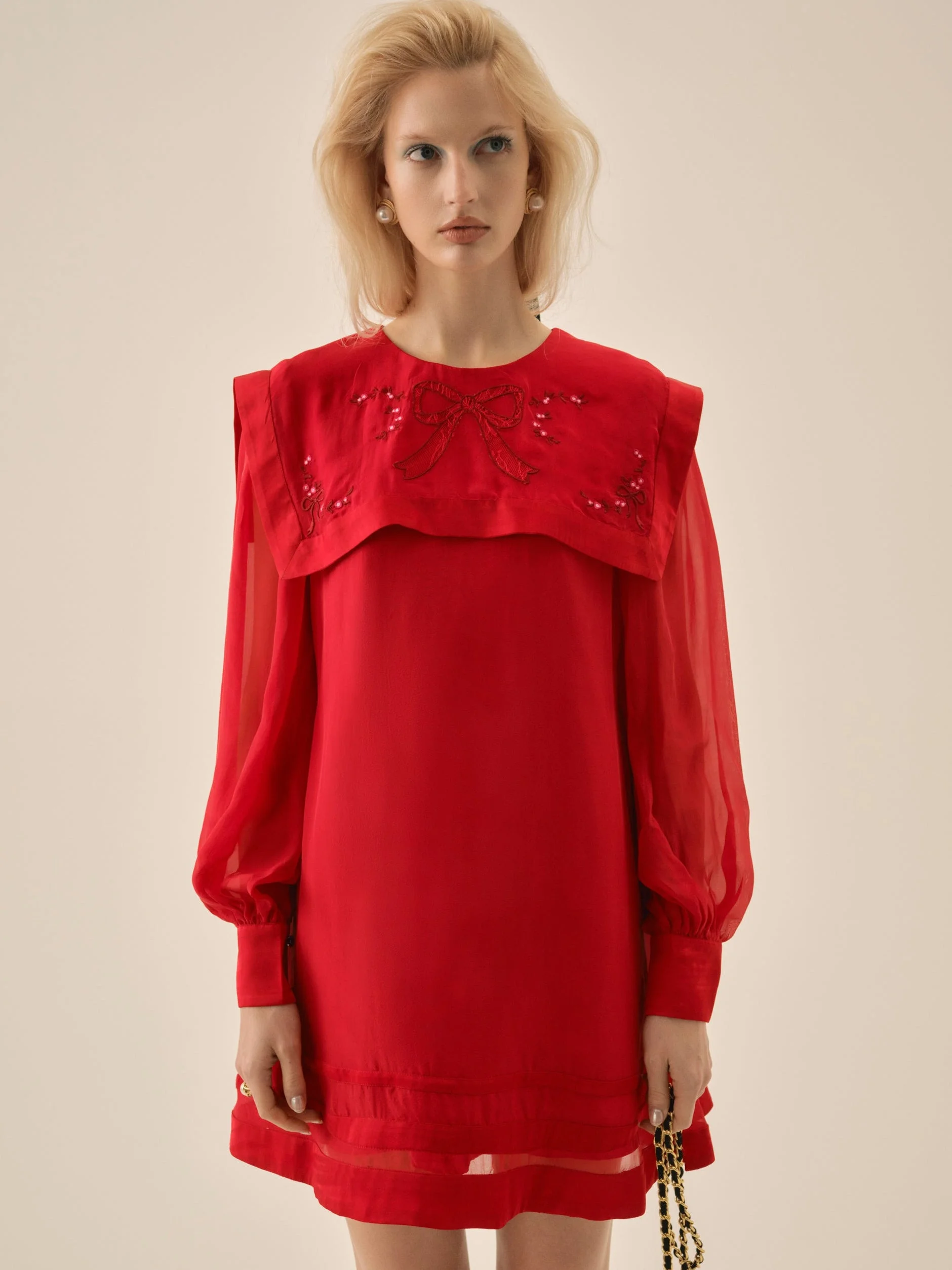 Betsy Bow Mini Dress - 1