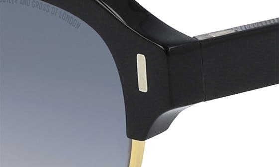 56mm Flat Top Sunglasses in Black/Grey Gradient - 3