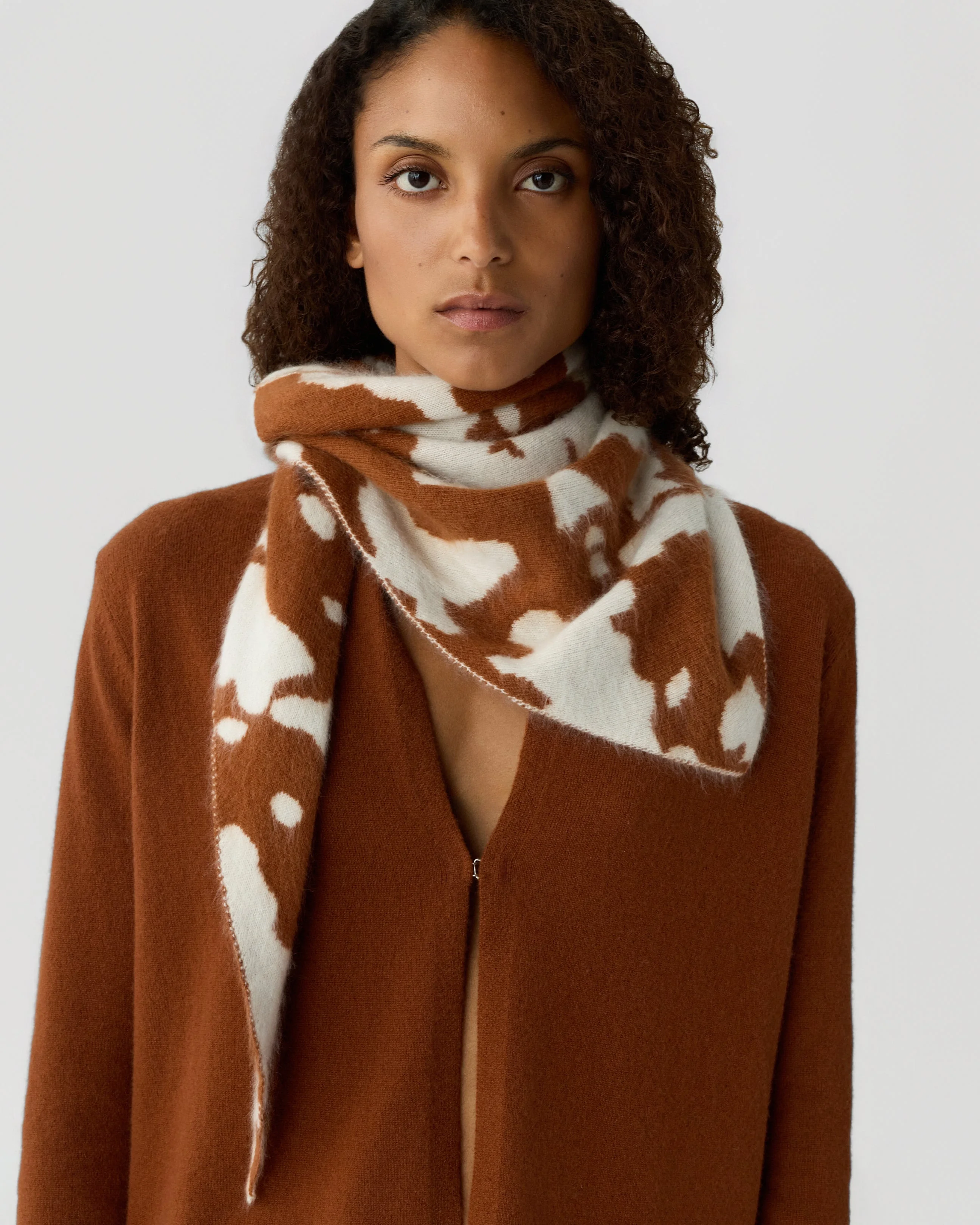 Grizzly Cowhide Wild Rag - 1