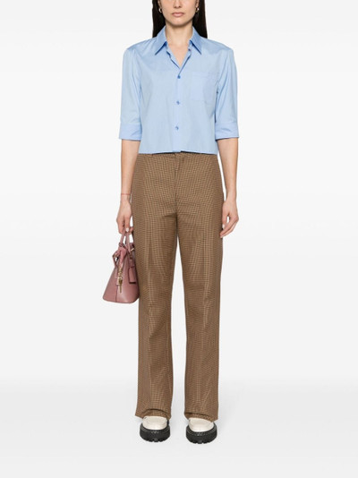 Marni cropped cotton shirt outlook