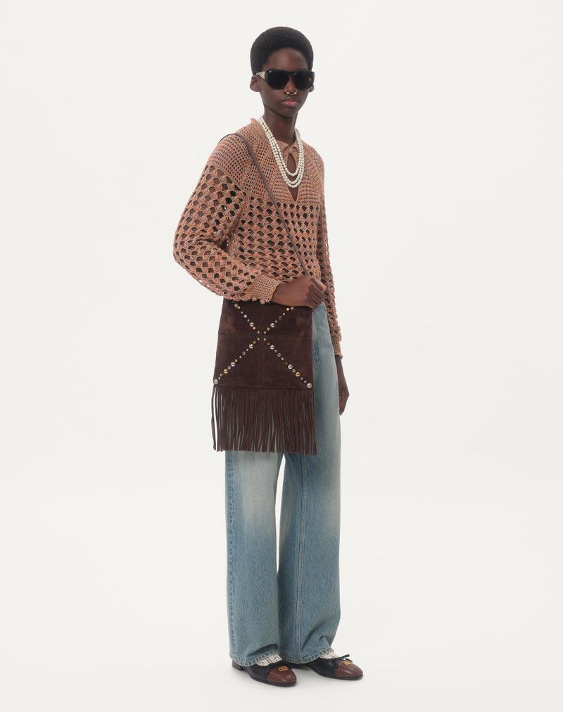 Valentino COTTON AND MOULINE LINEN SWEATER outlook