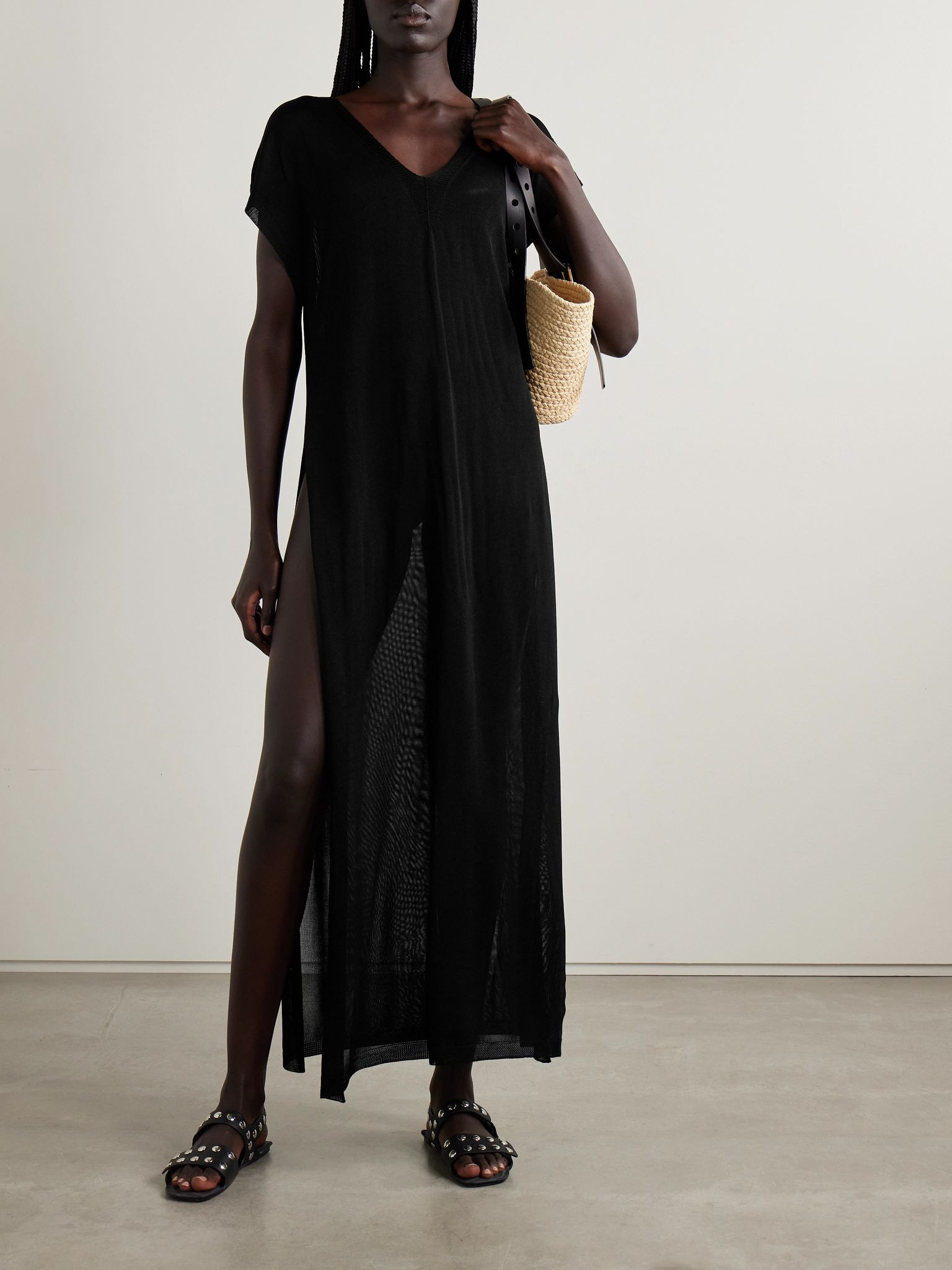 Mysia knitted maxi dress Black - 2