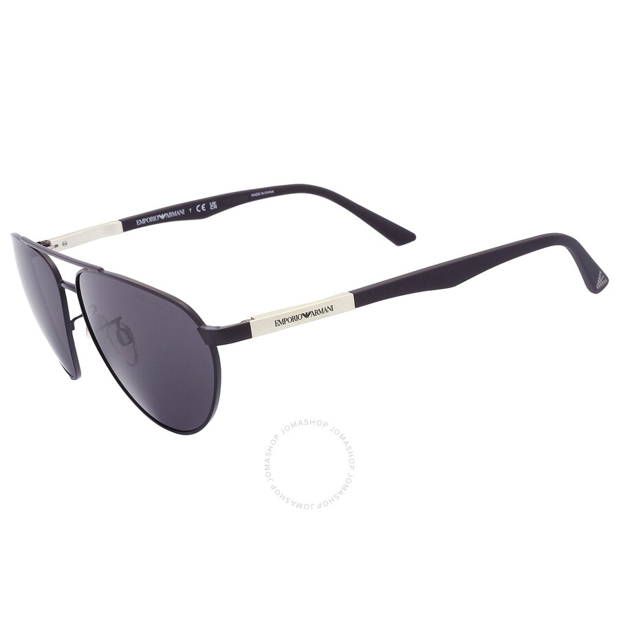 Emporio Armani Gray Pilot Men's Sunglasses EA2125 300187 60 - 3