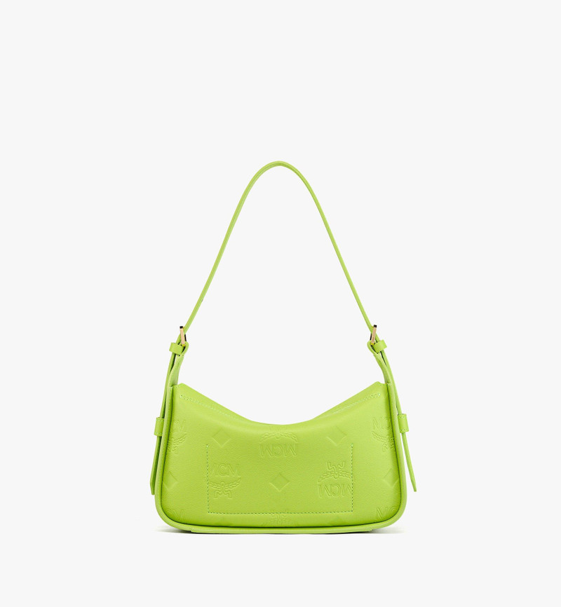 Aren E/W Flap Hobo in Embossed Monogram Leather 5